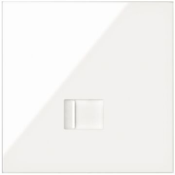Kit front para 1 elemento con 1 conector informático rj45 6 utp con adaptador blanco brillante simon 100