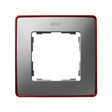 Marco simon detail 82 con 1 elemento aluminio frio base rojo