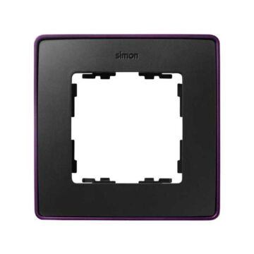 Marco para 1 elemento grafito base morada simon 82 detail select