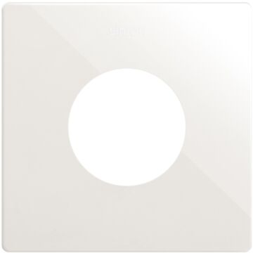 Marco estética mínima para base schuko clean de 1 elemento blanco simon 270