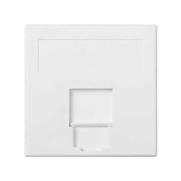 Placa v&d plana cg 1 rj45 panduit® bl.