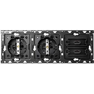 Kit 3 el. 2 bases+ carg.usb doble 2x2.1a