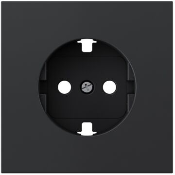 Tapa para enchufe schuko negro mate simon 360