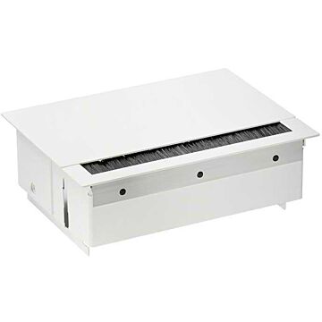 Kit emp. tapa, 2 schuko, 2 huecos, bl
