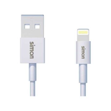 Cable lightning - usb a blanco 1m