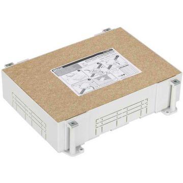 Cubeta plástico caja suelo reg. 6 mód.