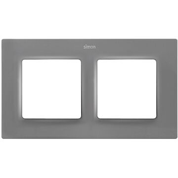 Marco para 2 elementos gris simon 82 concept