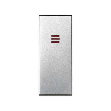 Tecla módulo estrecho con visor aluminio simon 82 centralizaciones