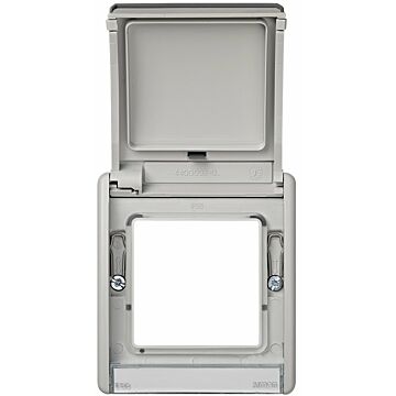 Marco con tapa abatible gris simon aqua