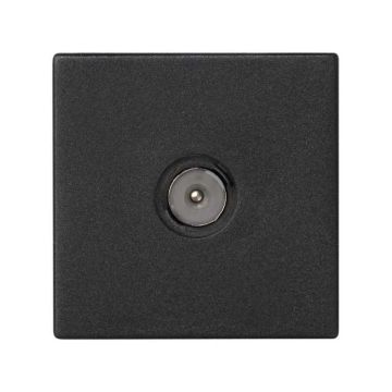 Placa k45 con 1 toma tv a tornillo grafi