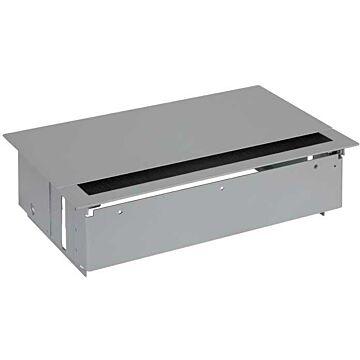 Kit emp. tapa, 3 schuko, 2 huecos, alum