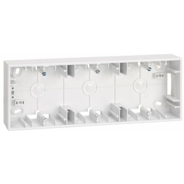 Caja superficie 6 mód. blanco s27 play