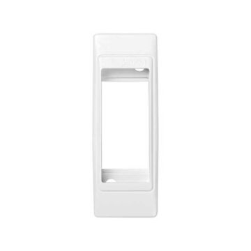 Placa para perfiles 1 elemento con bastidor, módulo estrecho, blanco simon 82 centralizaciones