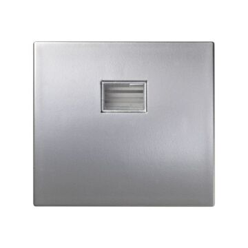 Tecla individual con visor aluminio simon 44 aqua