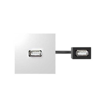 Placa con conector+lat usb datos 2.0, bl