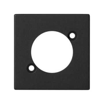 Placa 45x45mm para 1 conector xlr gr.
