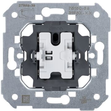Pulsador 10 a 250v~ con sistema de embornamiento rápido simon 75