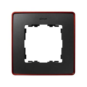 Marco para 1 elemento grafito base rojo simon 82 detail select