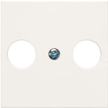 Tapa para toma de señal r-tv+sat blanco mate simon 270