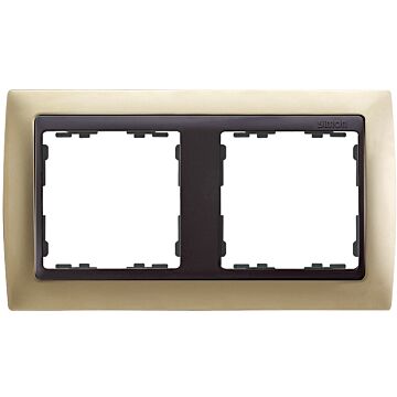 Marco para 2 elementos cava mate interior grafito simon 82