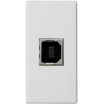 Conector usb tp.b con.hembra + placa bl.