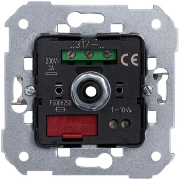 Regulador-conmutador de luz giratorio 1-10 v para lámparas de fluorescencia con carga máxima de 3 a simon 75