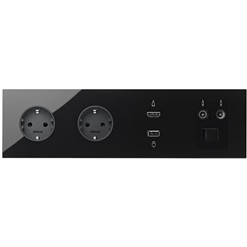Kit front 4 2bases+hdmi+usb+tv/sat+rj45