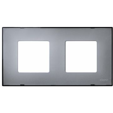 Funda intercambiable para marco 2 elementos gris translúcido simon 27 play