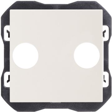 Tapa para toma de señal r-tv+sat blanco mate simon 270