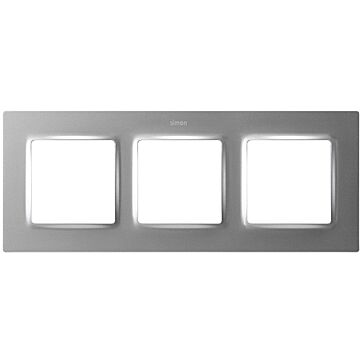 Marco para 3 elementos aluminio simon 82 concept