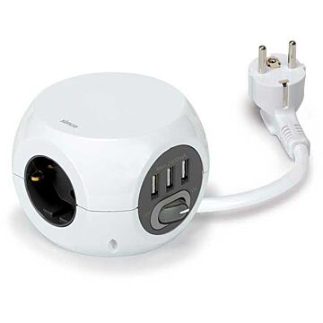 Base combi ball 3 t 16a + 3 usb 2,4a