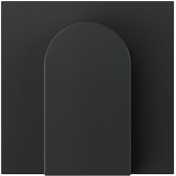 Tapa para salida cables-mecanismo de tirador negro mate simon 360