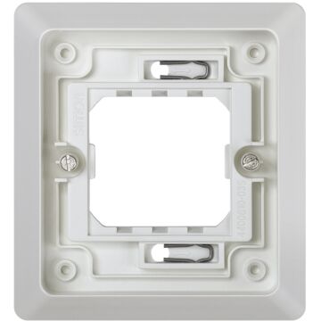 Marco para cajas de empotrar de 1 elemento gris simon aqua