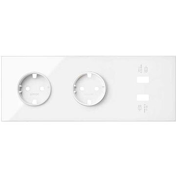 Kit front 3el.2 bases+carg.usb doble ráp