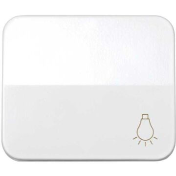 Tecla individual con grabado luz para pulsador blanco simon 75