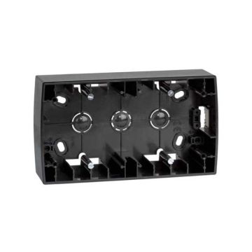Caja de superficie alta para 2 elementos grafito simon 82