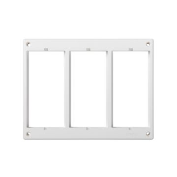 Marco portamec.caja suelo reg. 3 mód.bl.