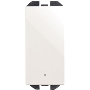 Conmutador 10ax 230v~ de tecla estrecha con luminoso incorporado y sistema de embornamiento rápido blanco simon 270