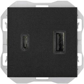 Cargador usb doble a+c 3,1a quickcharge