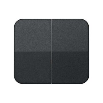 Tecla doble para mecanismos de mando negro simon 75