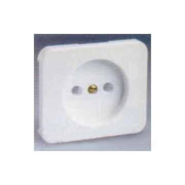 Tapa para enchufe bipolar blanco nieve simon 75