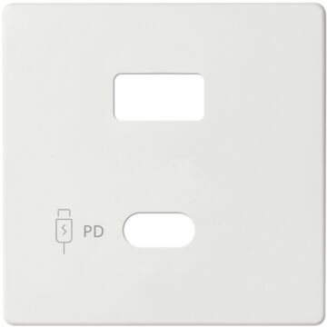 Placa para cargador usb a+c quickcharge blanco mate simon 82 concept