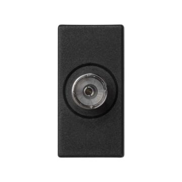 Placa k45 1/2 mec con 1 toma tv grafito