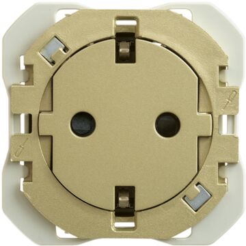 Base de enchufe schuko clean 16a 250 v~ con sistema de embornamiento a tornillo bronce simon 270