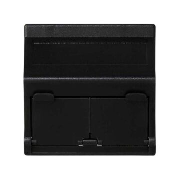 Placa v&d inclinada cg para 2 rj45 graf.