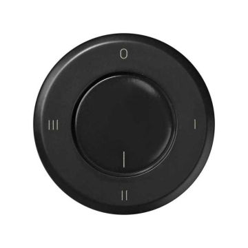 Tecla simon 88 para conmutador rotativo con 4 posiciones grafito