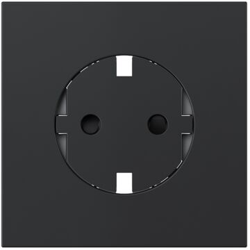 Tapa para enchufe schuko clean modular negro mate simon 360