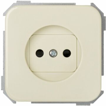 Base de enchufe bipolar 16 a 250v~ con dispositivo seguridad y embornamiento a tornillo marfil simon 31