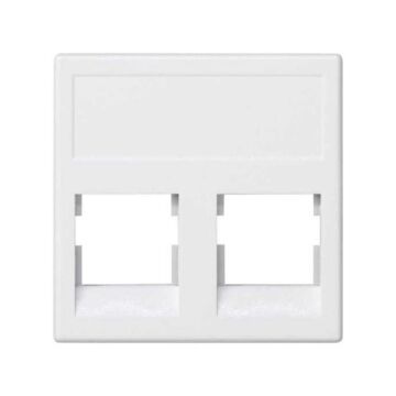 Placa v&d plana sg 2 rj45 3m volition bl
