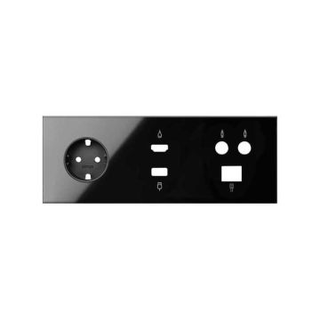 Kit front 3 el. base+hdmi+usb+tv+rj45